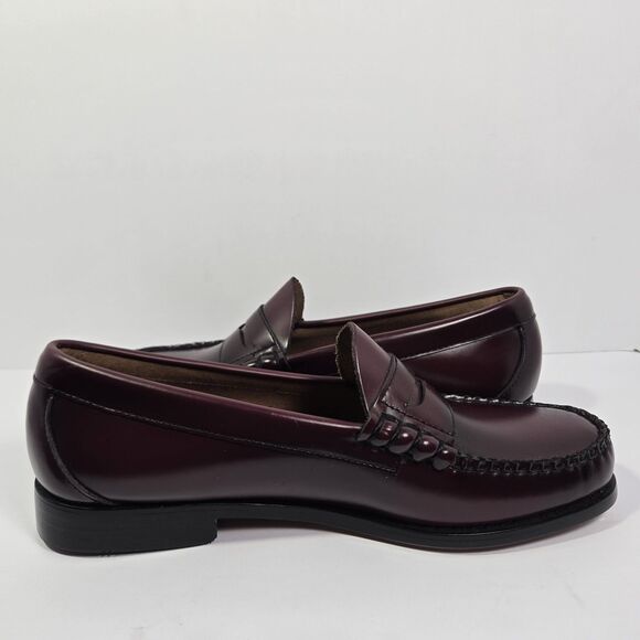 GH Bass Weejuns Larson Mens 8 EE Leather Penny Loafer Shoes Burgundy main image 5